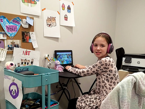 Young student in Supporting Creativity at Home, a K-12 art article