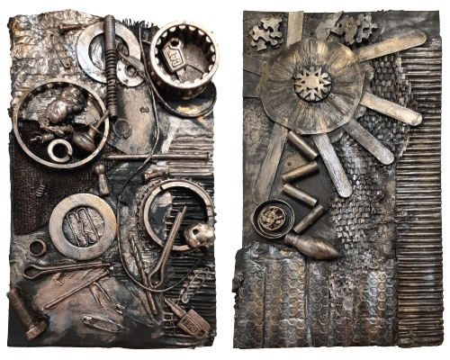 SchoolArts magazine, November 2021 issue, Middle school art lesson, Steampunk Mosaics