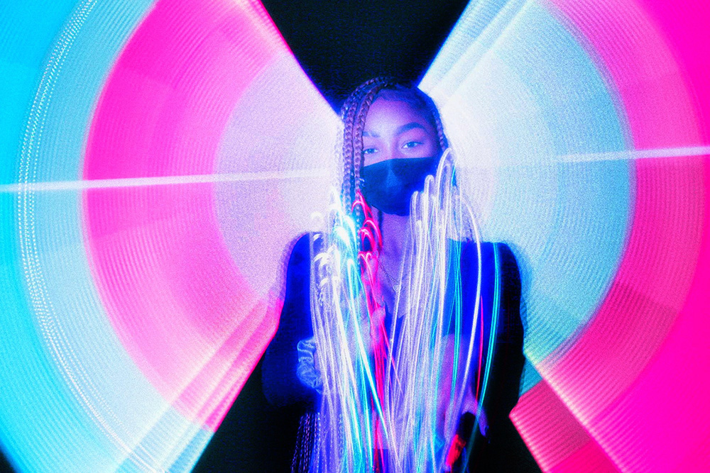 High School Art Lesson, Light Painting Photography