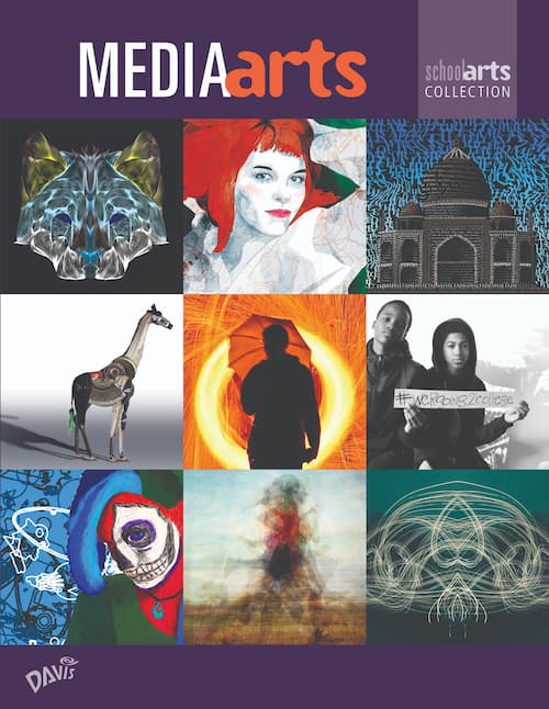 Cover of the media arts lessons book, SchoolArts Collection: Media Arts