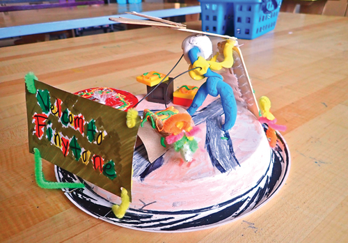 SchoolArts magazine, November 2021 issue, Elementary art lesson, Sculpture Park