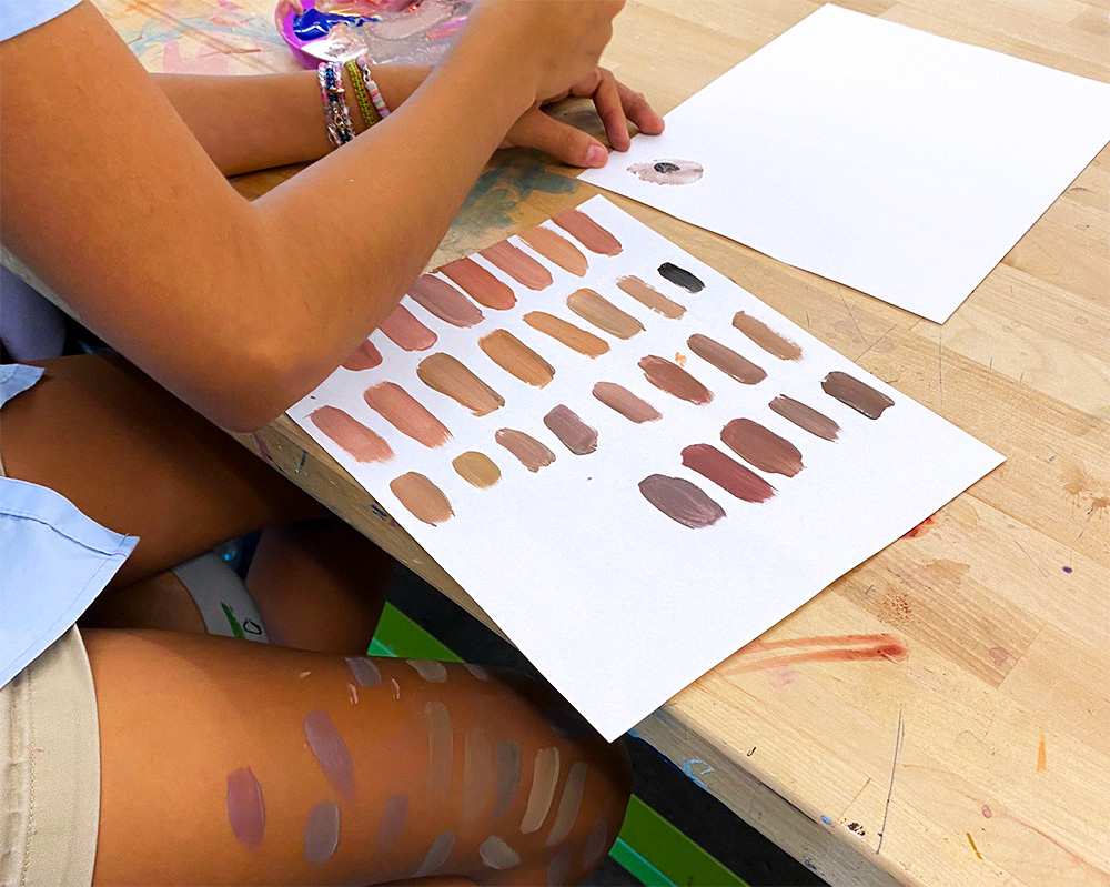 Middle School Art Lesson, Color Mixing Activity