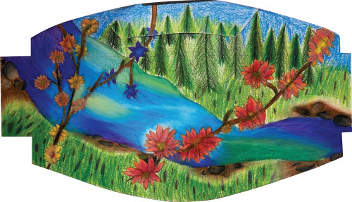 SchoolArts magazine, Summer 2021 issue, Middle School art lesson, Facing COVID with Creative Masks