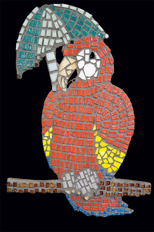Student artwork from All in Pieces, a Middle School art lesson