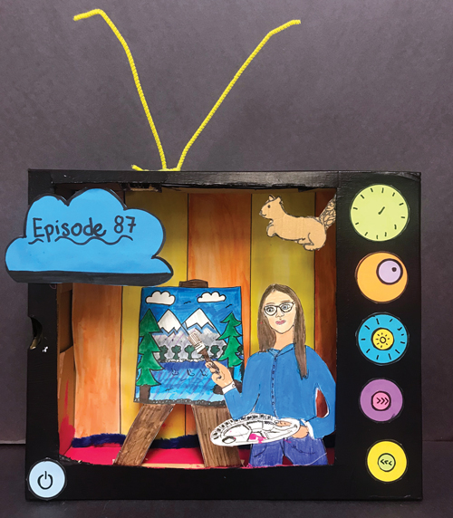 SchoolArts magazine, January 2022 issue, Middle School art lesson, Pop Art sculptures
