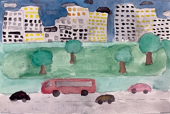 SchoolArts magazine, The Story Issue, November 2022, middle art lesson, watercolor, painting