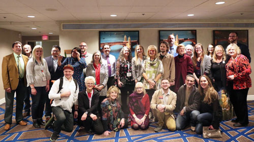 SchoolArts authors and Davis Publications staff gather for a photo at the 2019 NAEA National Convention.