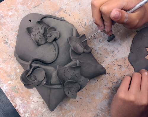SchoolArts magazine, The Social-Emotional Learning Issue, May 2022, Middle School art lesson, Symbolic Clay Envelopes