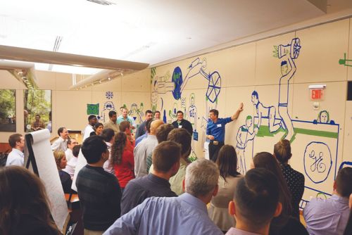 World-renowned artists and authors of Collaborative Tape Art: The PiktoTape Method working with teachers to create larger than life, tape art installations in their school.