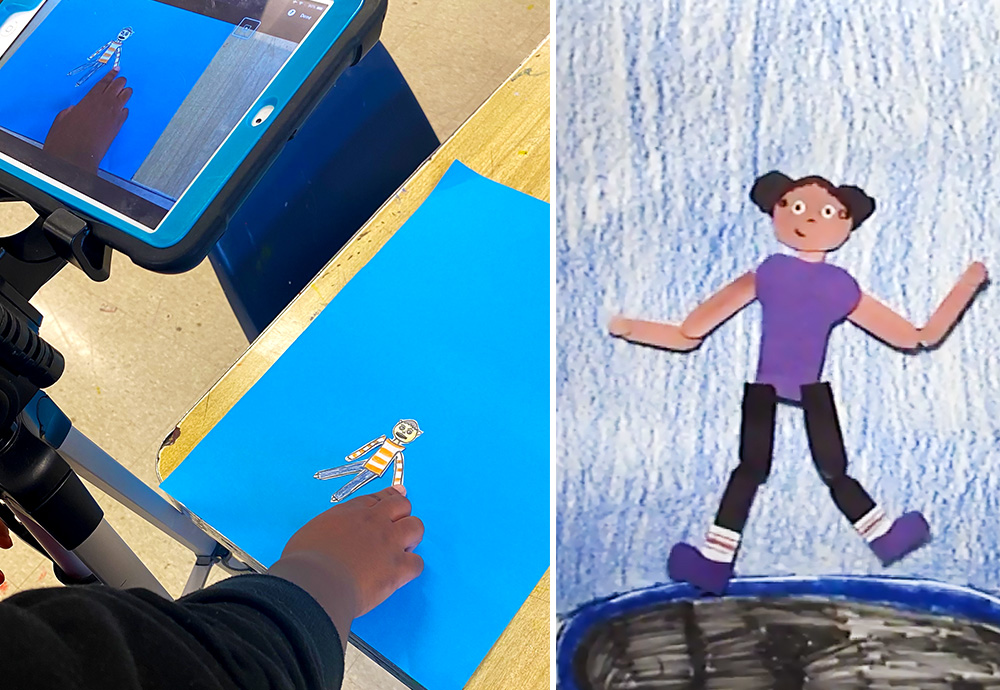 Student artwork featured in the article Teaching Animation in the Elementary Classroom.