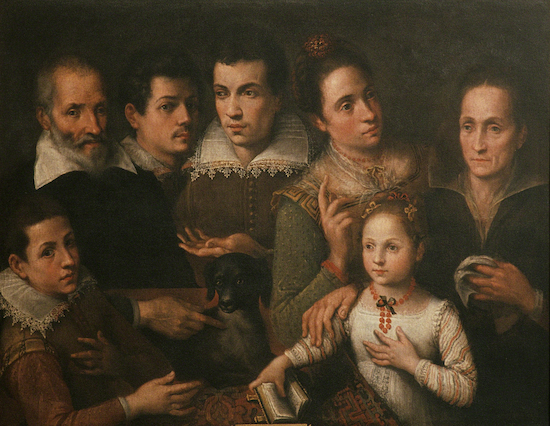 Painting by Lavinia Fontana titled Family Portrait.