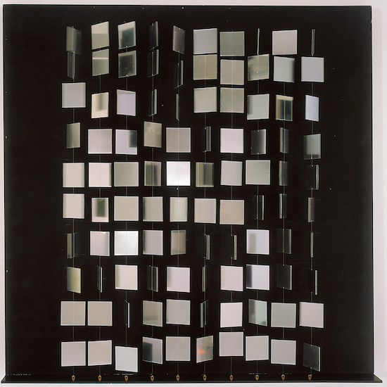Sculpture by Julio Le Parc titled "Unstable Continual Light"