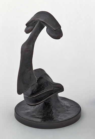 Sculpture by Rudolf Belling titled "Portrait of Alfred Flechtheim"