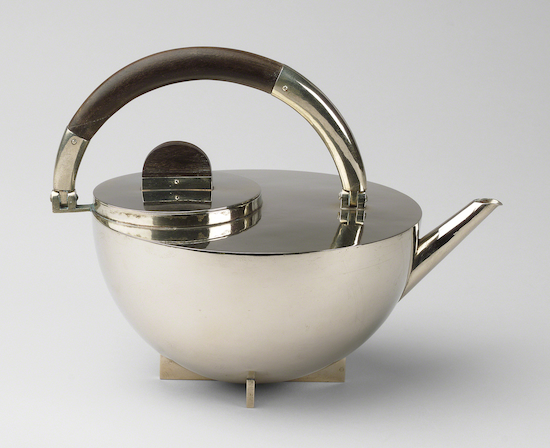 Teapot designed by Marianne Brandt.