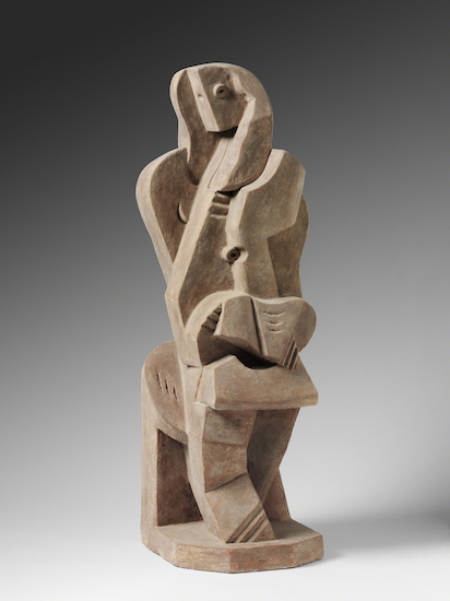 Sculpture by Jacques Lipchitz titled Reader II.