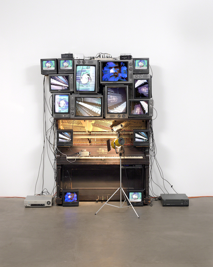 Untitled sculpture by Nam June Paik.