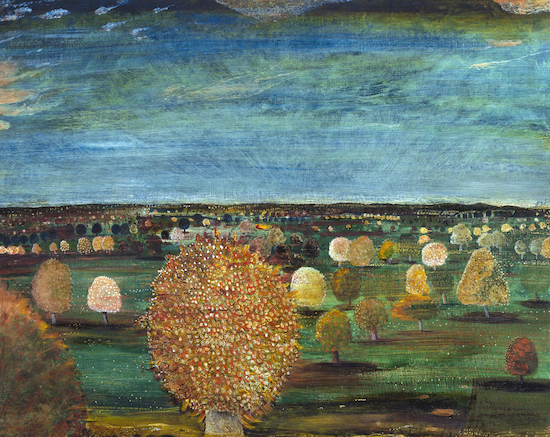 Painting by Rene Bro titled Spring Blossoms.