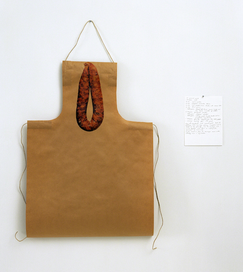 Print by Rirkrit Tiravanija titled Untitled (Thai sausage)