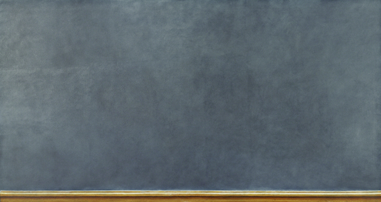 Painting by Santiago Cardenas titled Blackboard with Shelf.