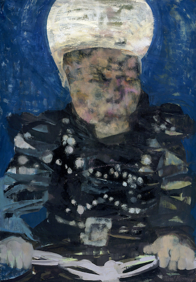 Painting by Sarai Sherman titled Bear Cat.
