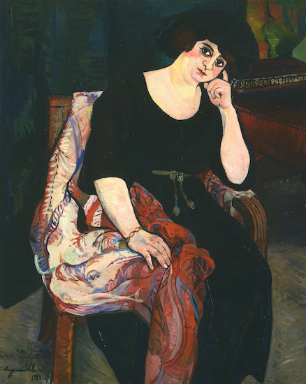 Painting by Suzanne Valadon titled Madame Zamaron.