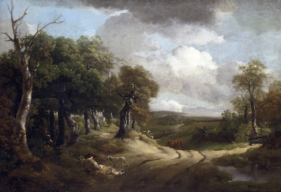 Painting by Thomas Gainsborough titled Rest on the Way (1747).