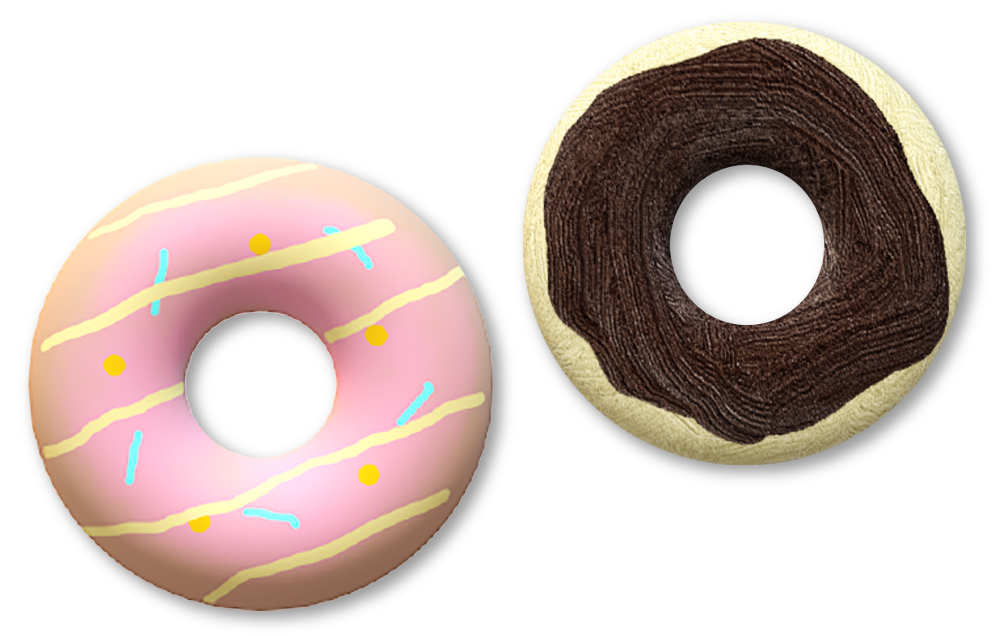 SchoolArts magazine, The Media Arts Issue, December 2023, Middle school art lesson, 3D donut designs