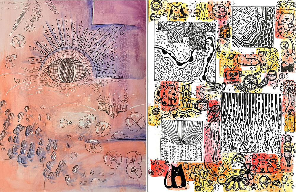 SchoolArts magazine, The Interdisciplinary Connections Issue, November 2023, The Mindful Studio, Mindful Daily Doodle
