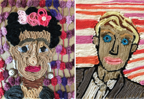 Yarn Painting Portraits