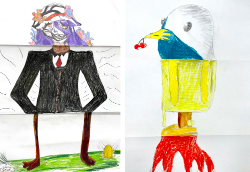 Exquisite Corpse Self-Portraits
