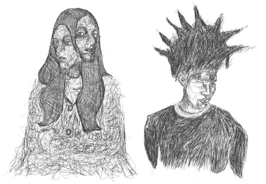 Scribble Self-Portraits