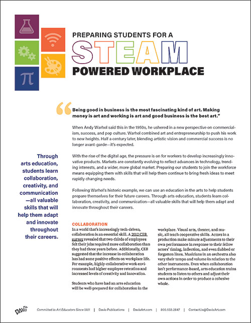 Preparing Students for a STEAM Powered Workplace