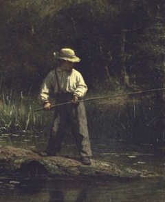 18 June is National Go Fishing Day: Art by Eastman Johnson (1824-1906 US)