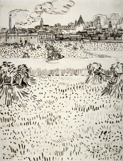 June Drawing by Vincent van Gogh (1853-1890 France)