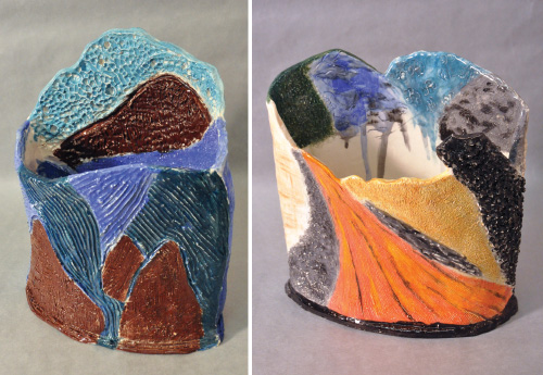 Textured Landscape Vessels