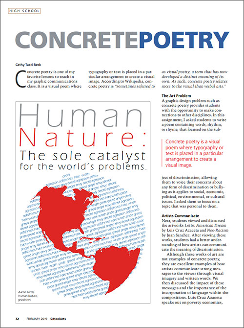 High School: Concrete Poetry