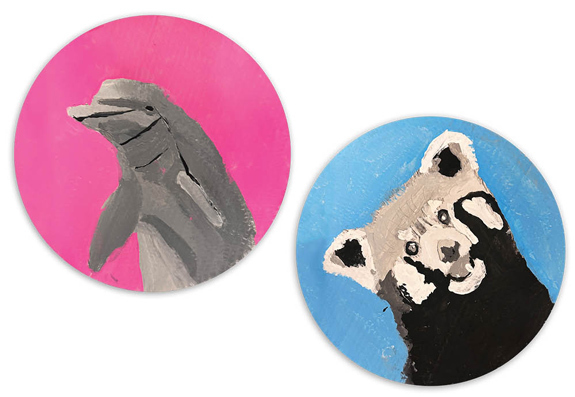 When Students Realize Art Can Speak: Painting Endangered Species
