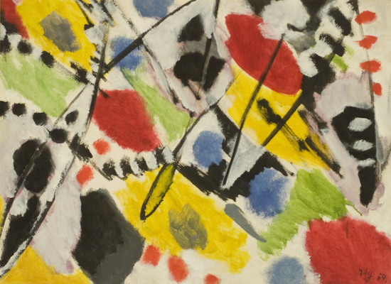 Painting by Ernst Wilhelm Nay Untitled (1954).